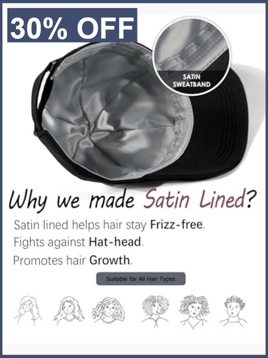 Satin Lined Unstructured Baseball Cap Unisex Silk Lining Dad Hat main image 7